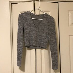Long sleeve crop top